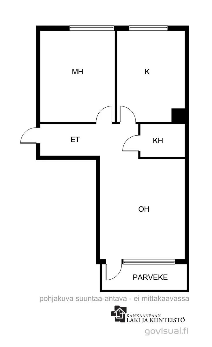 Квартира в Пори, Финляндия, 57 м2 фото 2