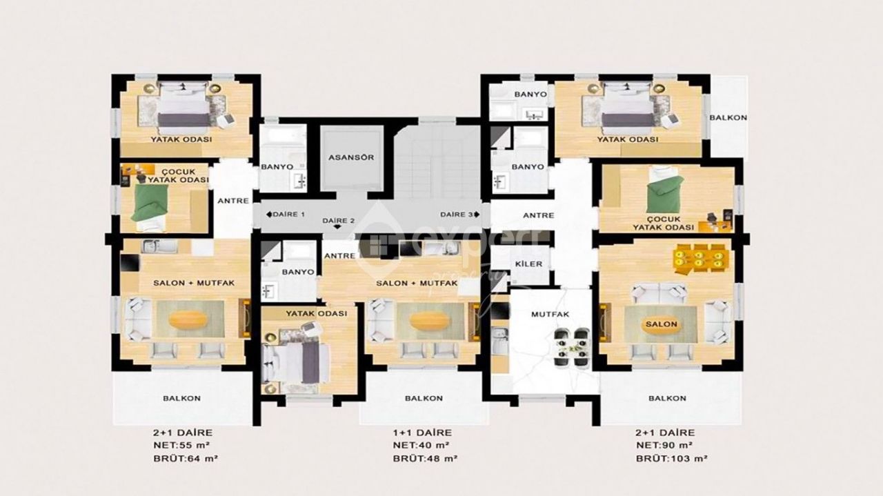 Квартира в Финике, Турция, 48 м2 фото 3