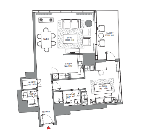 Апартаменты в Дубае, ОАЭ, 78 м2 фото 4