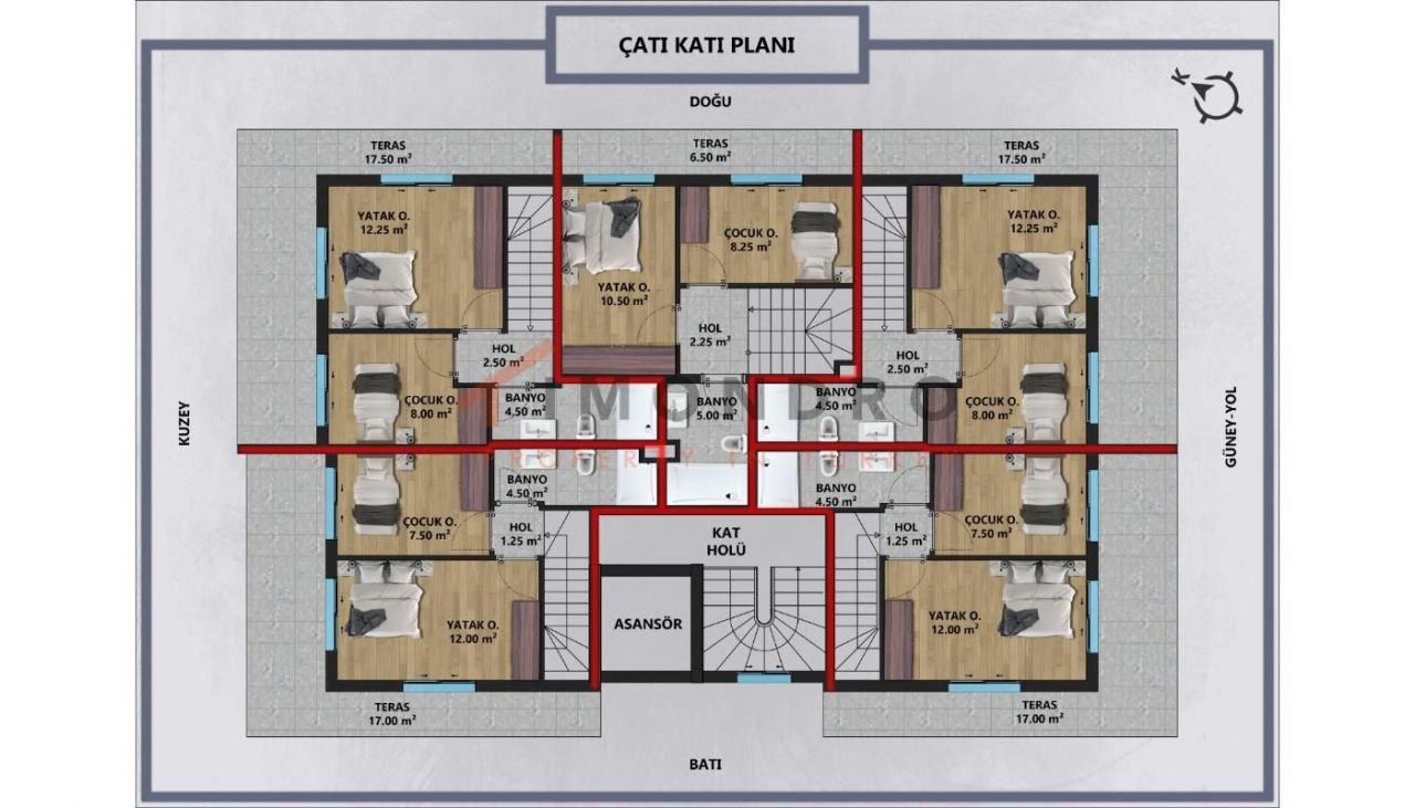 Квартира в Анталии, Турция, 57 м2 фото 3