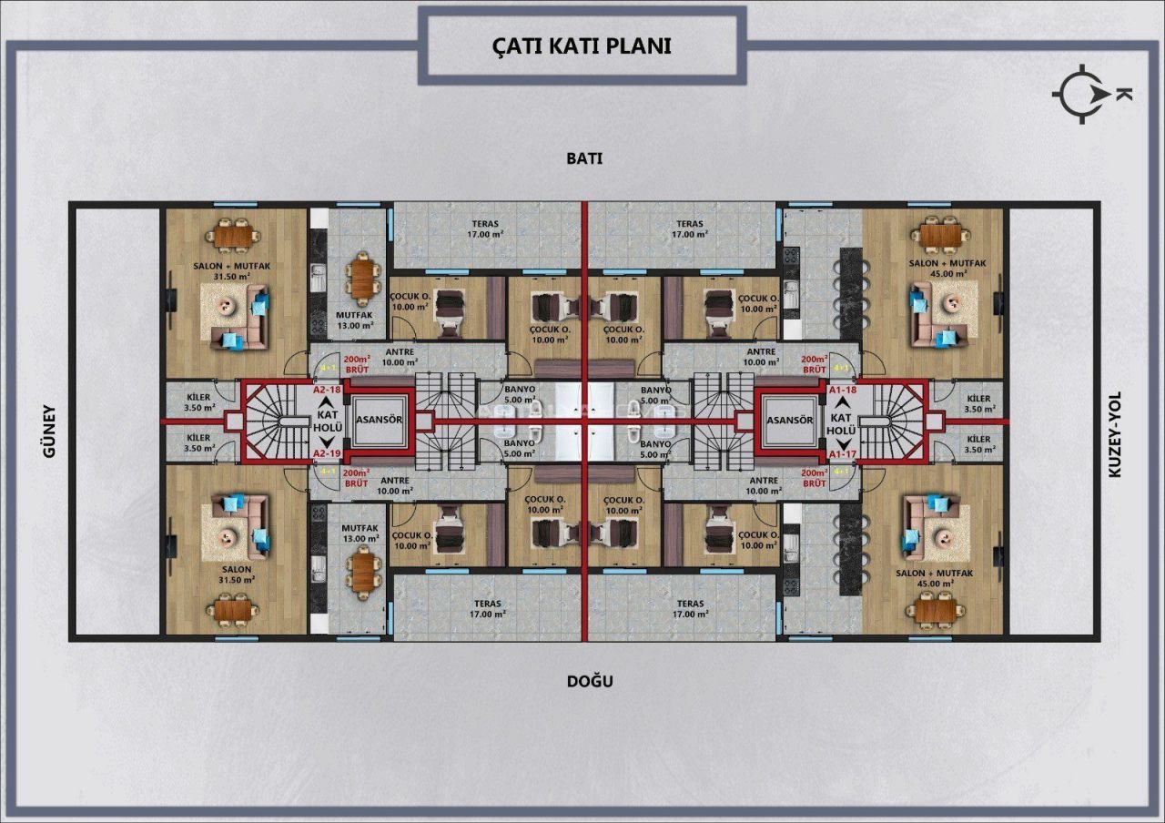 Апартаменты в Анталии, Турция, 40 м2 фото 4
