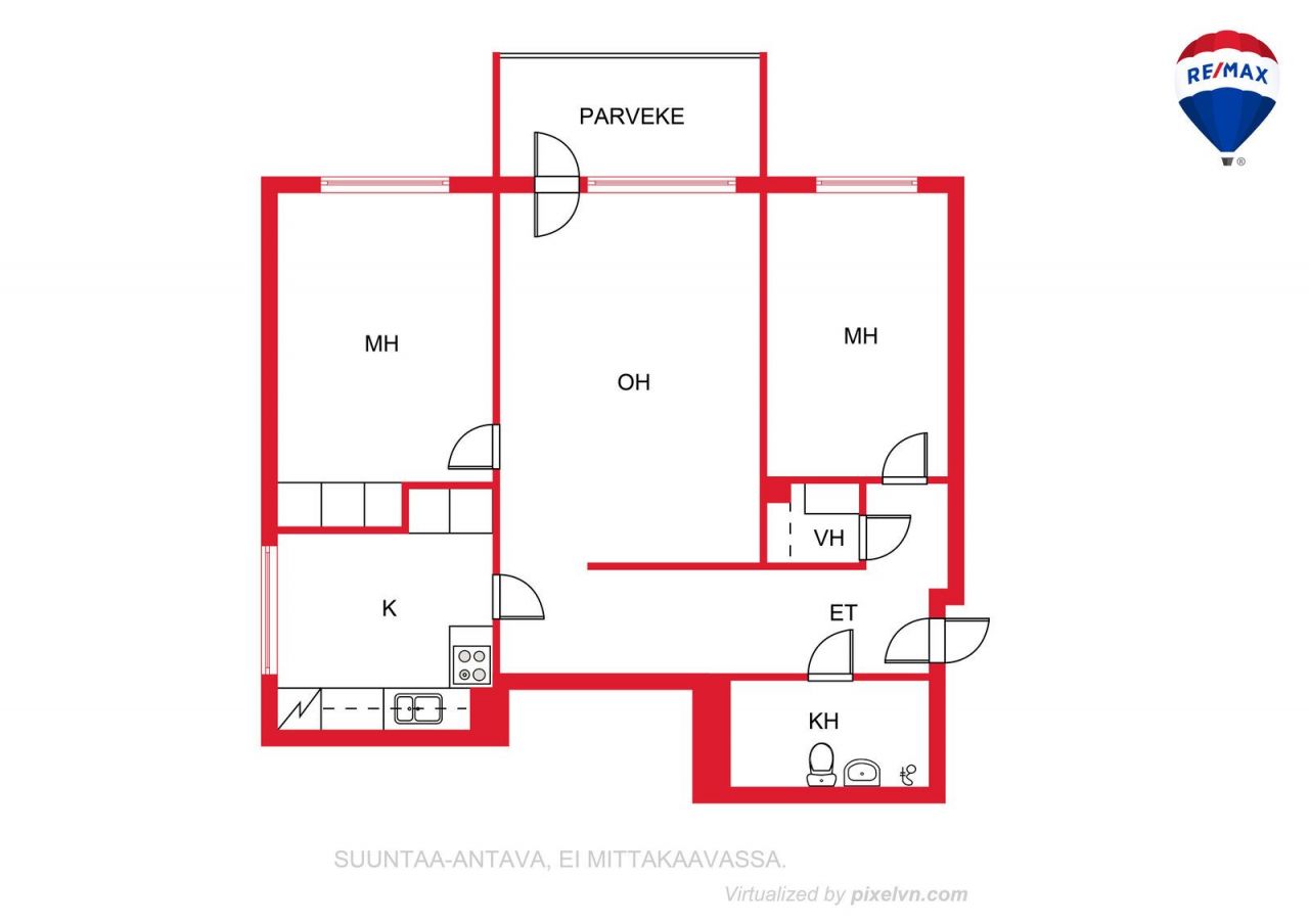 Квартира в Хейнола, Финляндия, 70 м2 фото 2