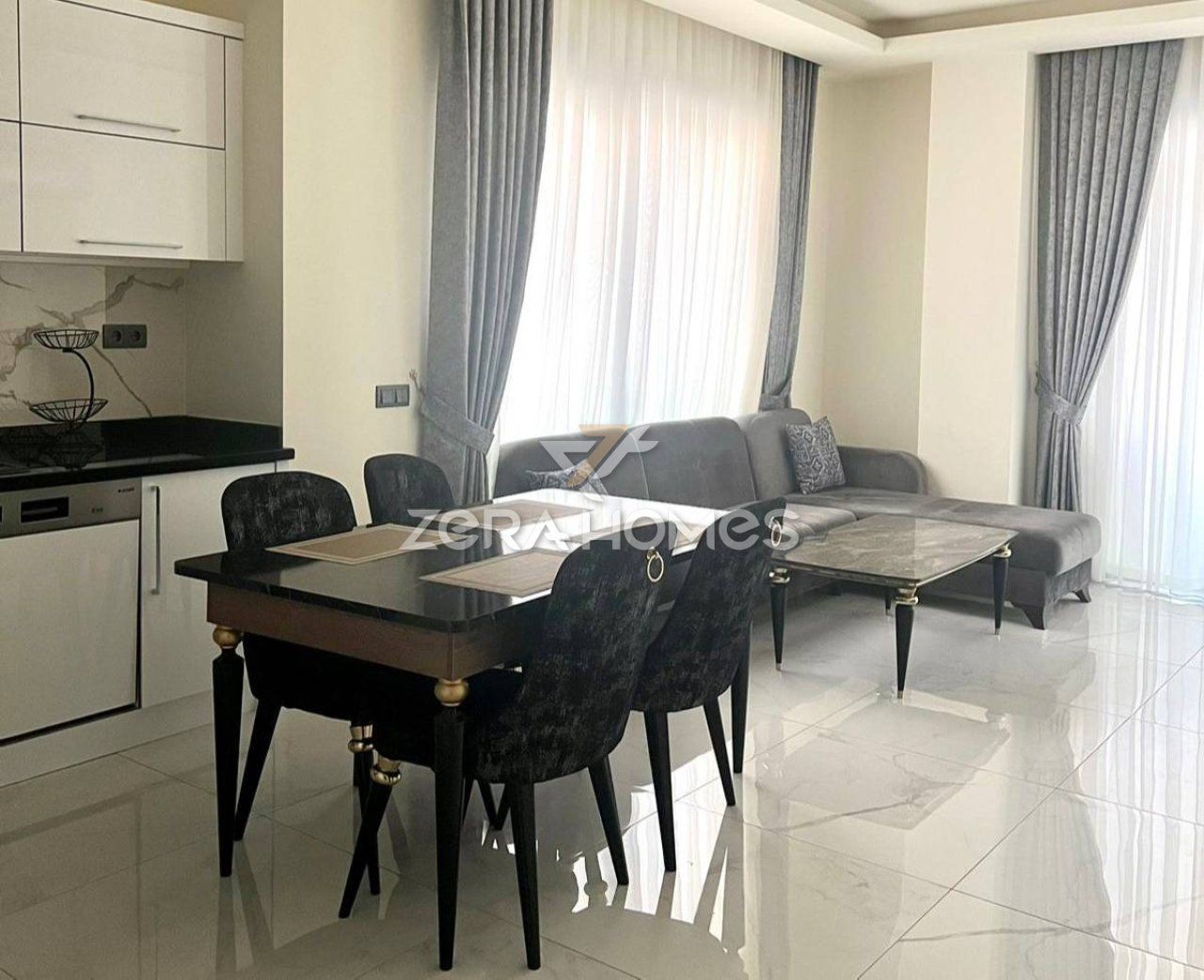 Квартира в Алании, Турция, 60 м2 фото 2