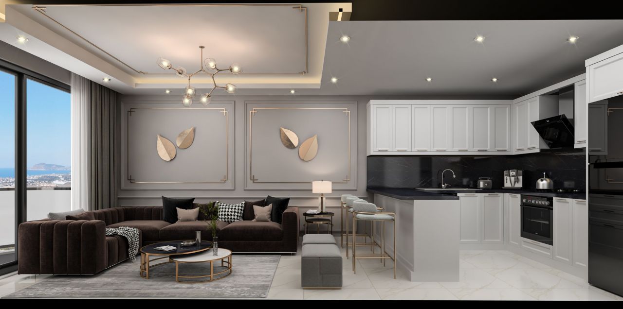 Квартира в Алании, Турция, 50 м2 фото 2