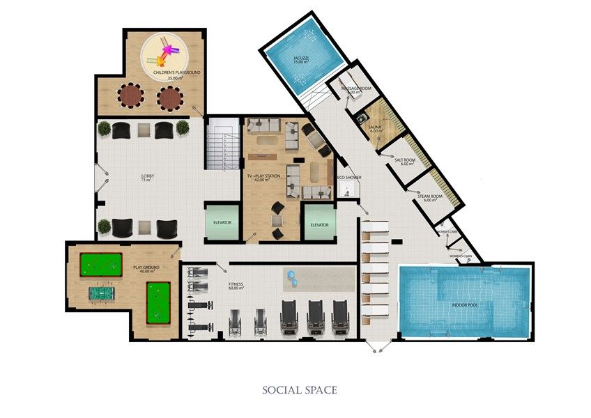 Пентхаус в Алании, Турция, 48 м2 фото 5