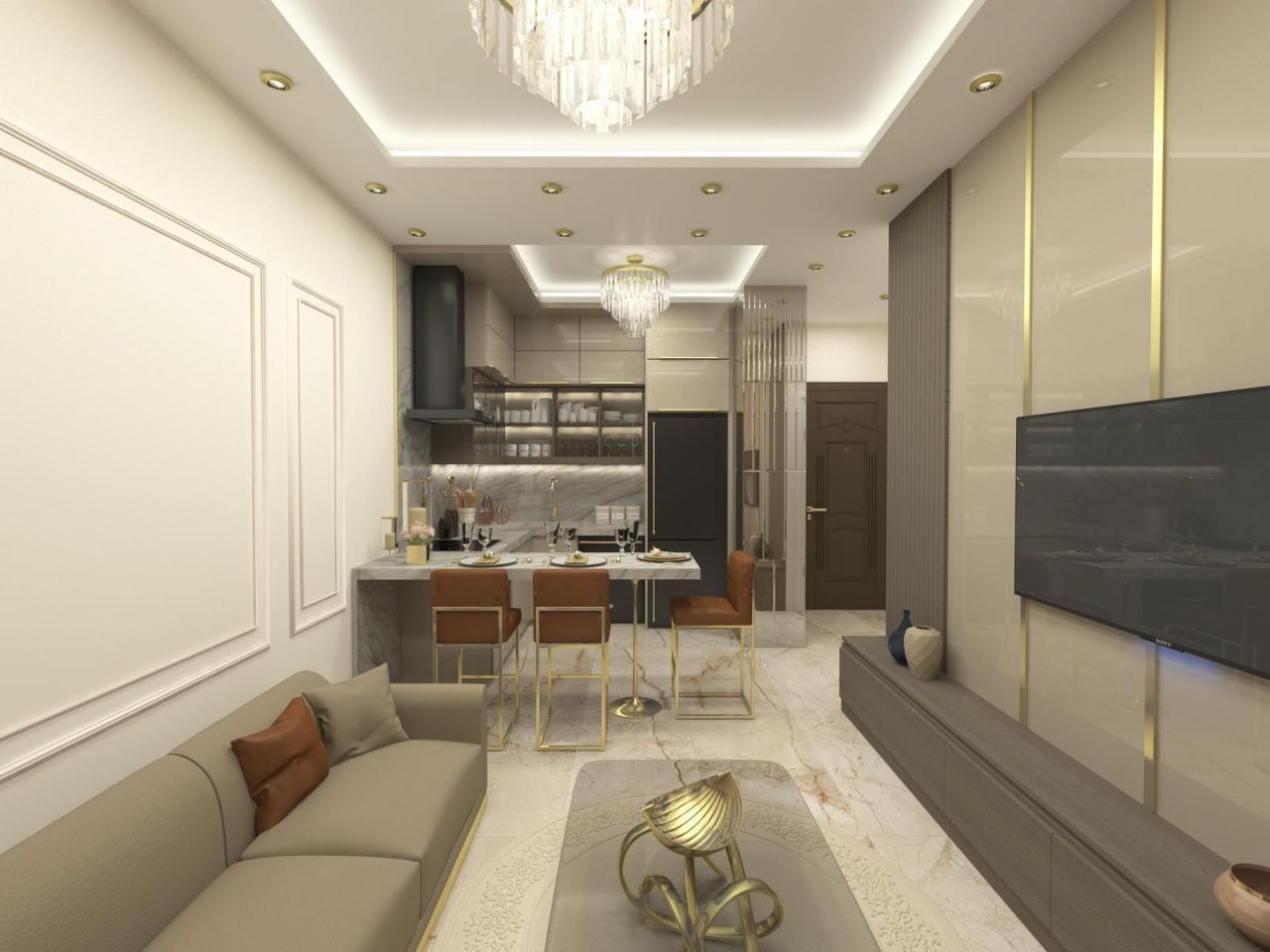 Квартира в Алании, Турция, 54 м2 фото 2
