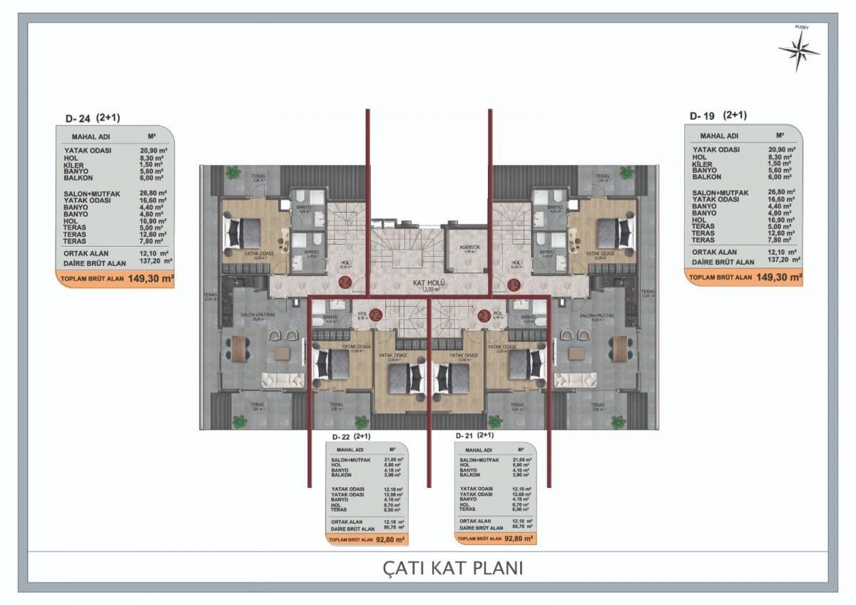 Квартира в Алании, Турция, 39 м2 фото 5