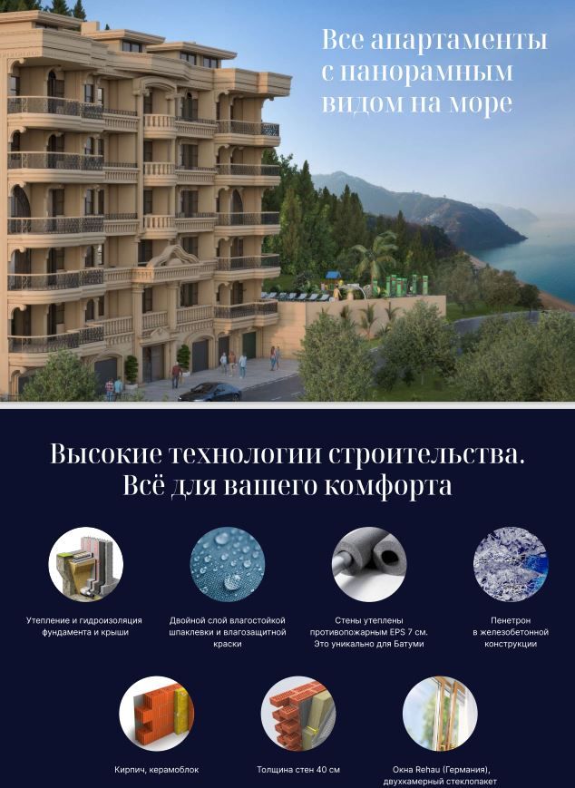 Апартаменты в Батуми, Грузия, 31.8 м2 фото 3