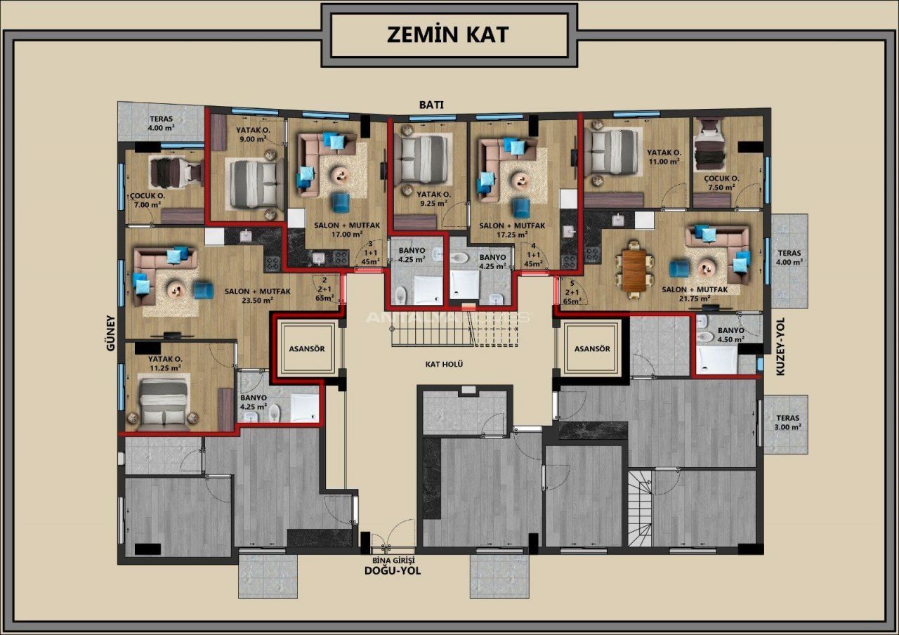 Апартаменты в Анталии, Турция, 115 м2 фото 4