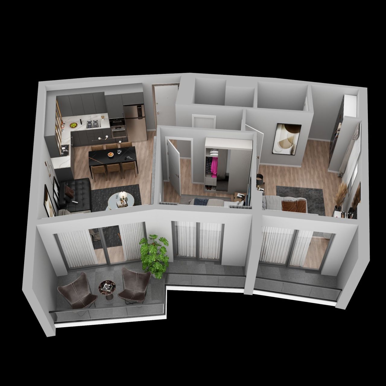 Квартира в Мерсине, Турция, 75 м2 фото 2