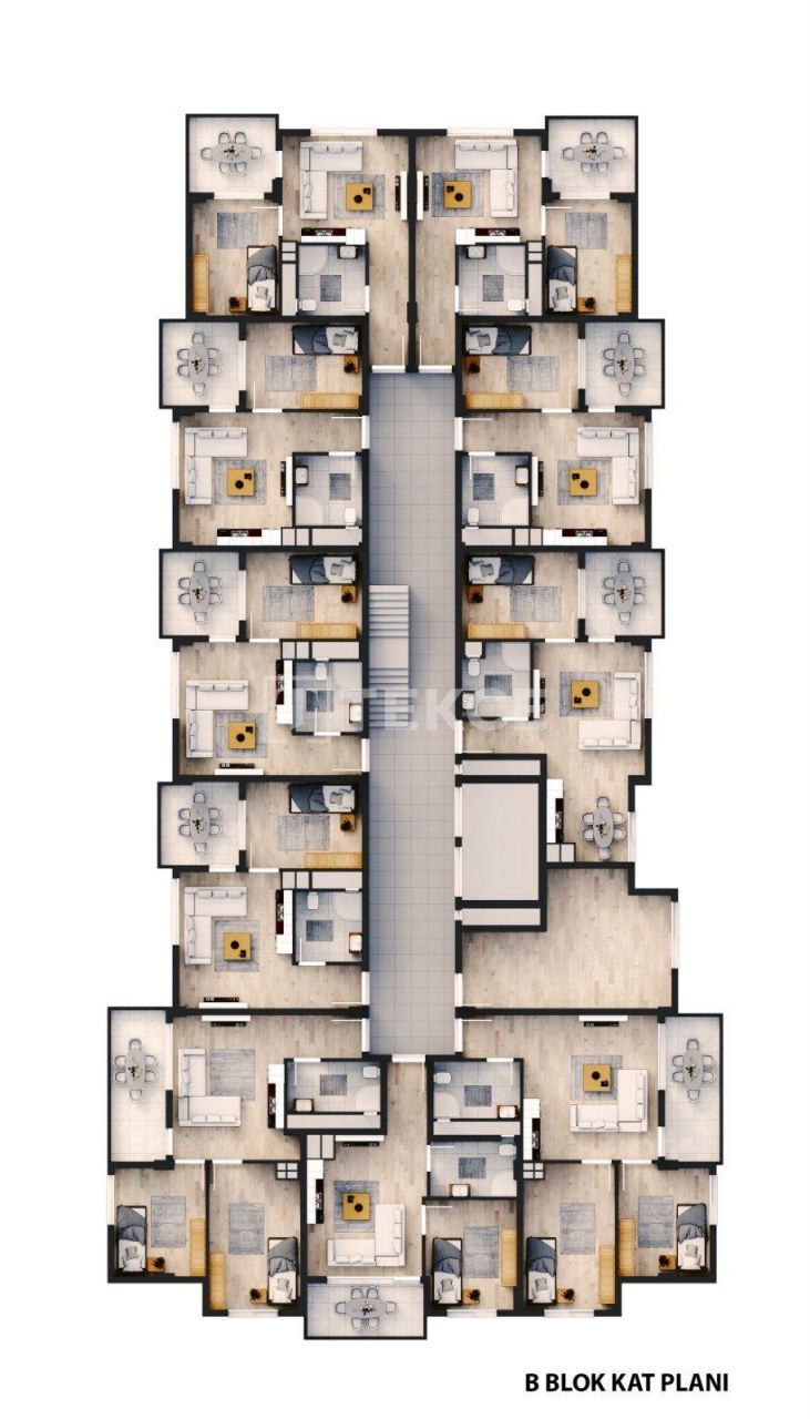 Апартаменты Ортахисар, Турция, 50 м2 фото 4