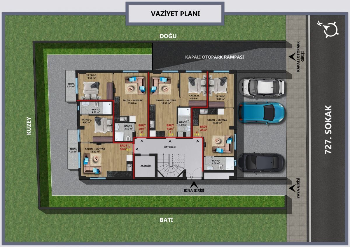 Квартира Sedir Mah., Турция, 45 м2 фото 5
