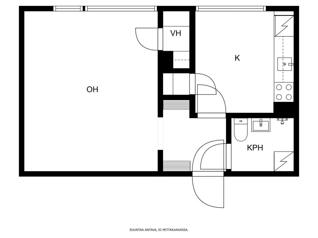 Квартира в Кухмо, Финляндия, 34 м2 фото 2