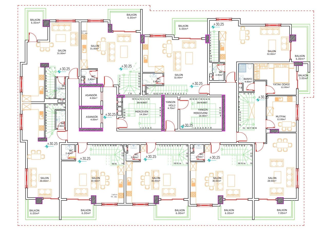Апартаменты в Алании, Турция, 50 м2 фото 5
