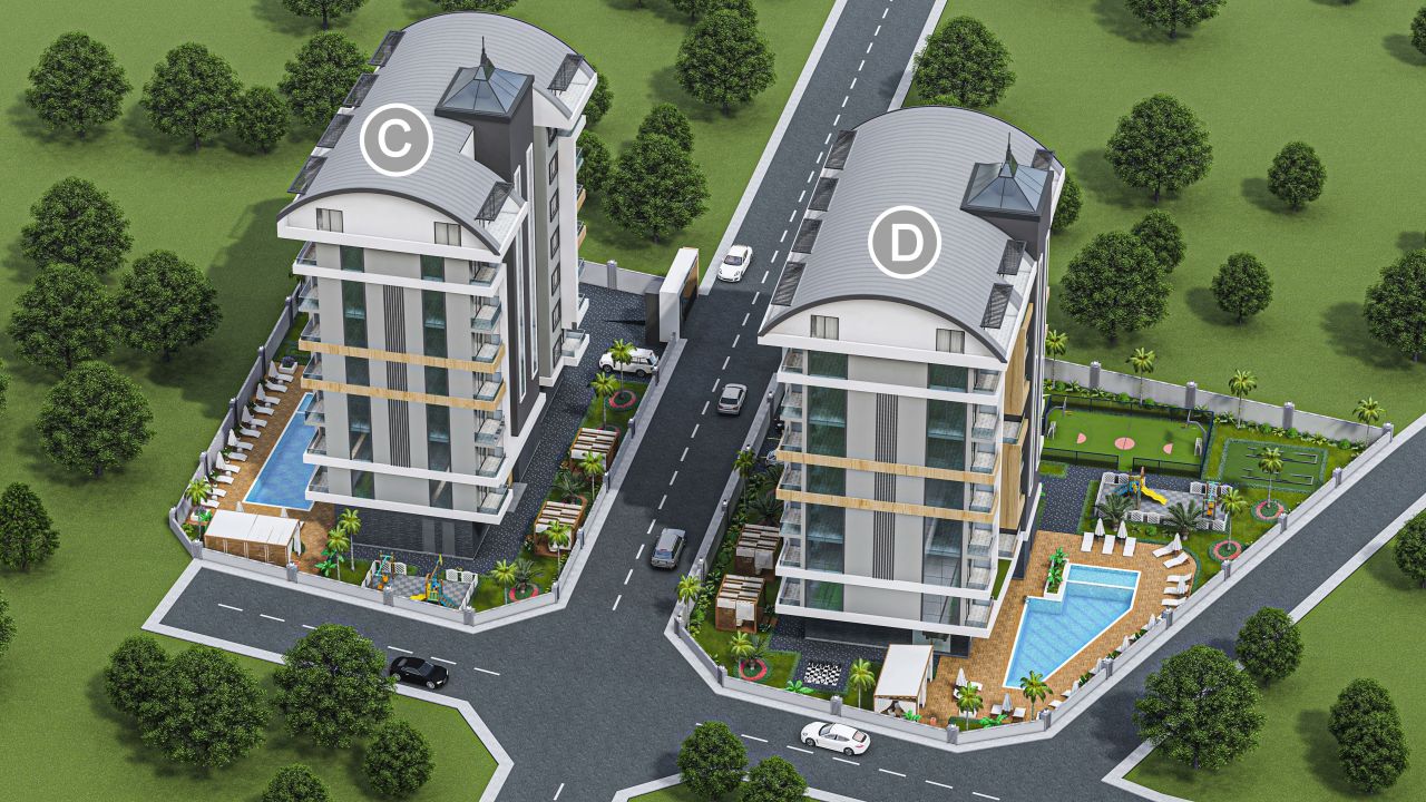 Квартира в Авсалларе, Турция, 54 м2 фото 2