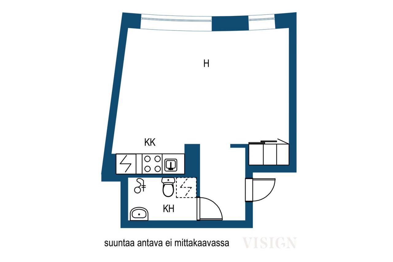 Квартира в Савонлинне, Финляндия, 25 м2 фото 2