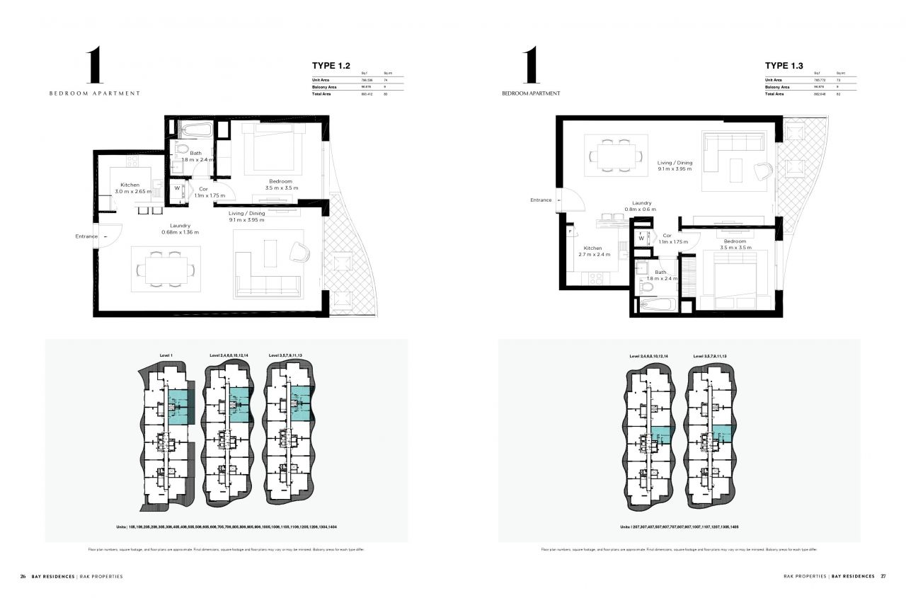 Апартаменты в Рас-эль-Хайме, ОАЭ, 100 м2 фото 4