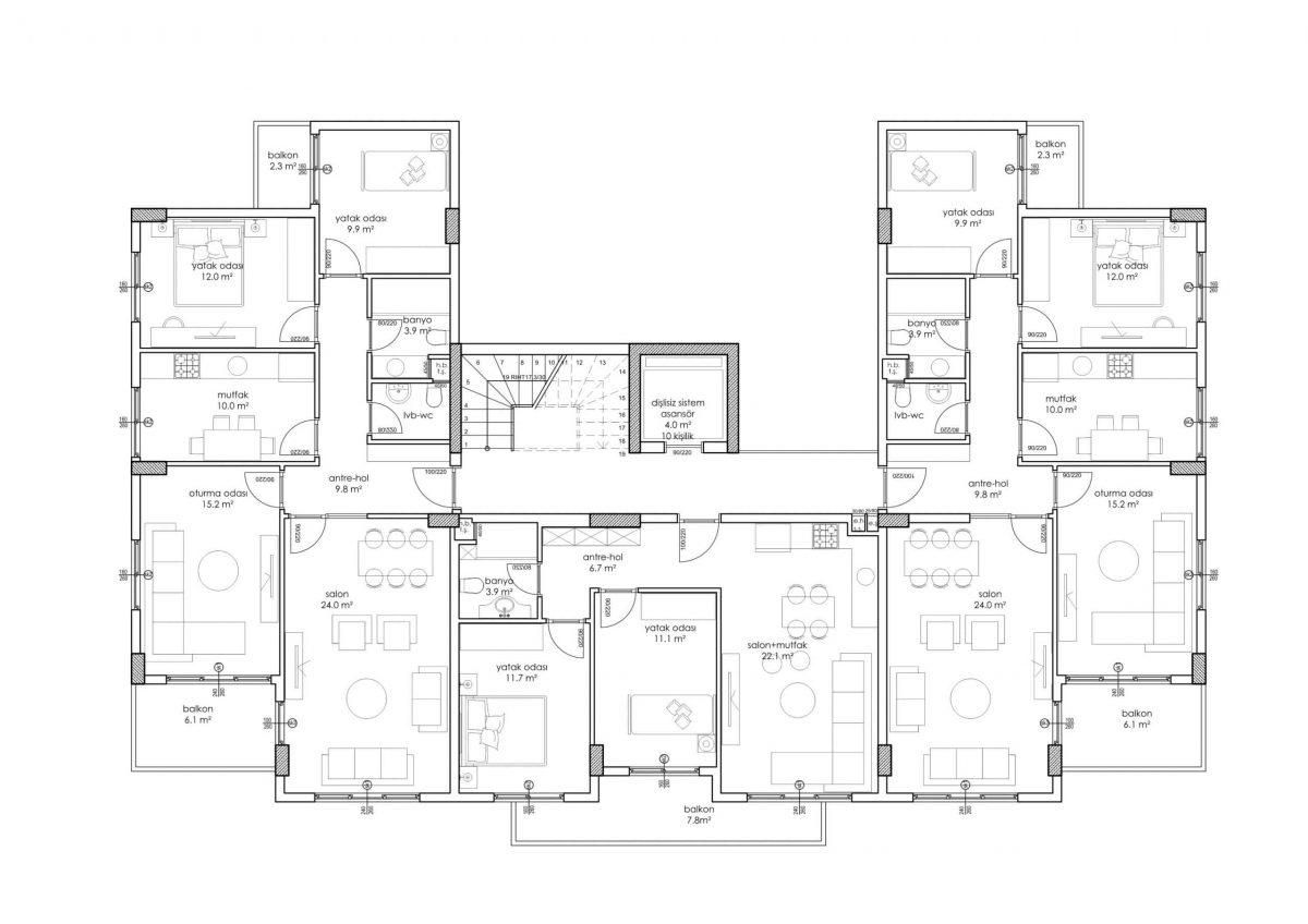 Квартира в Алании, Турция, 95 м2 фото 5