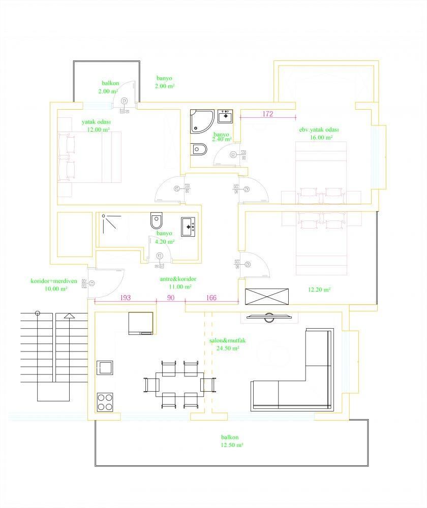 Квартира в Алании, Турция, 100 м2 фото 5