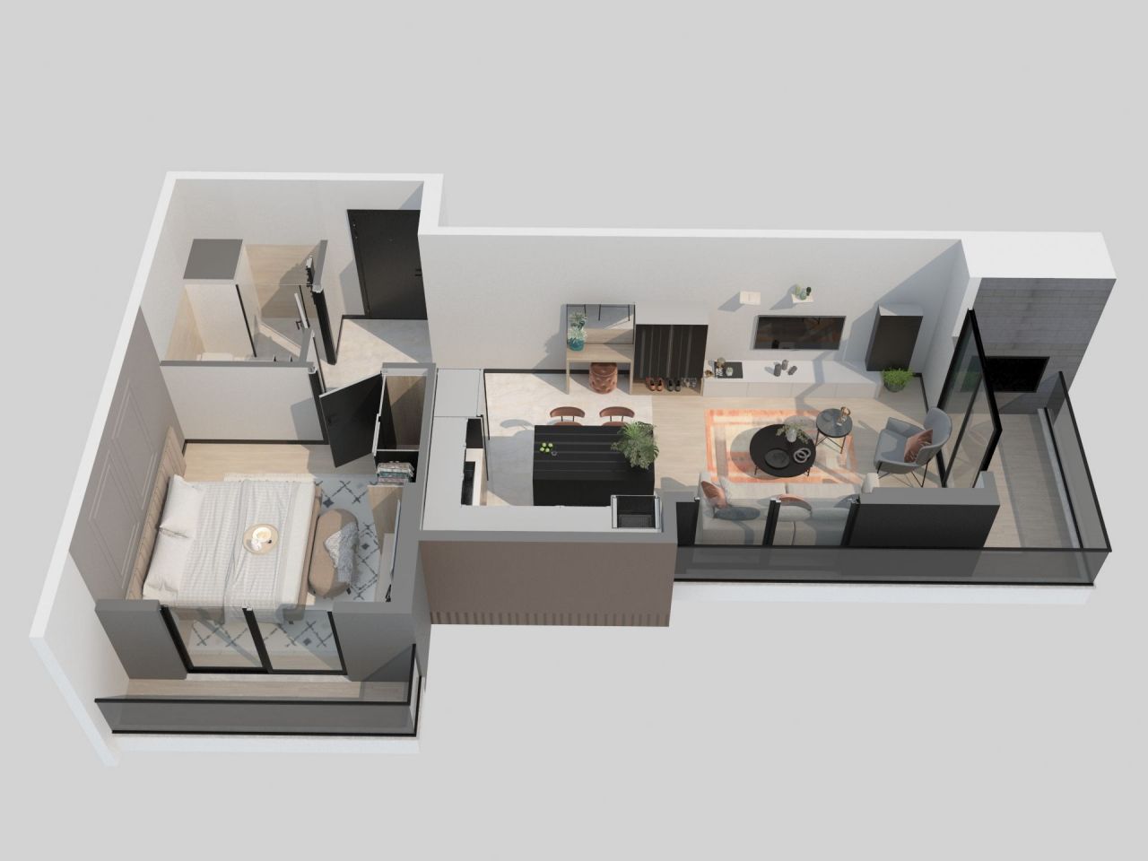 Квартира в Мерсине, Турция, 50 м2 фото 3