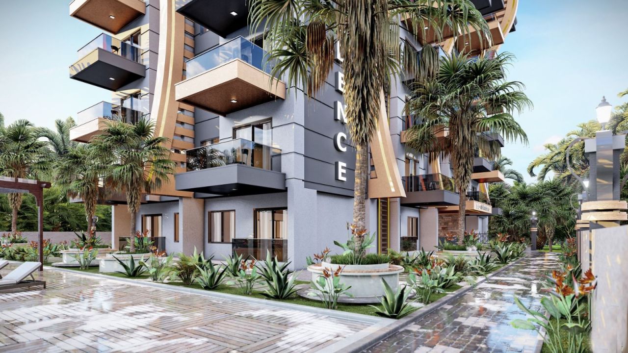 Апартаменты в Газипаше, Турция, 46 м2 фото 2