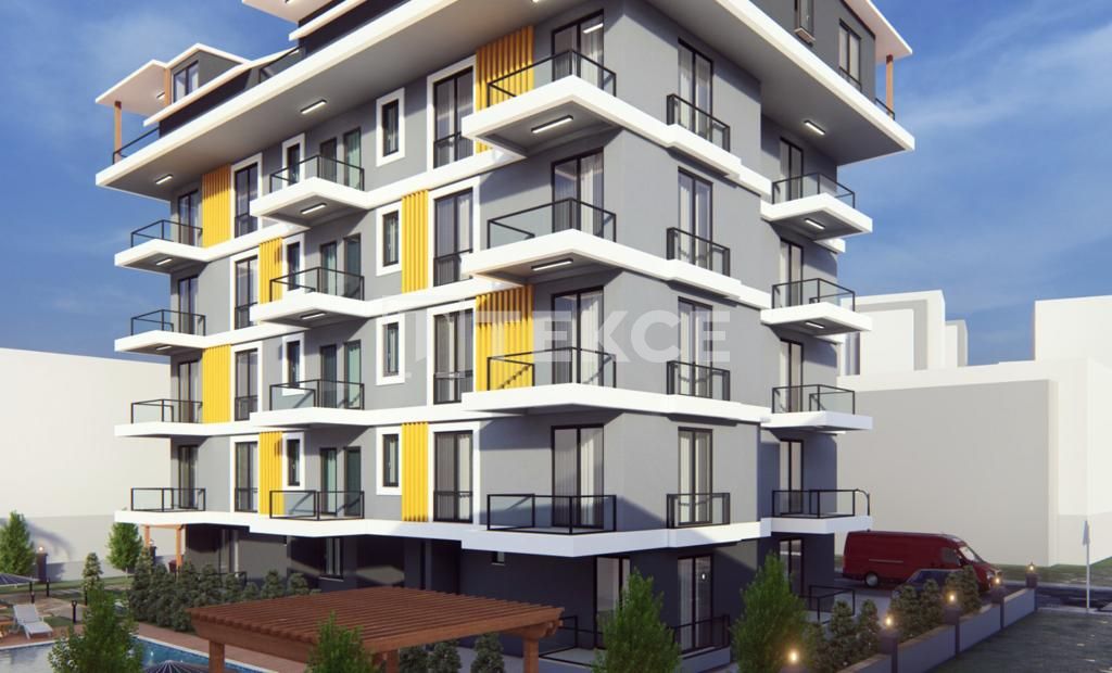 Апартаменты в Газипаше, Турция, 60 м2 фото 2