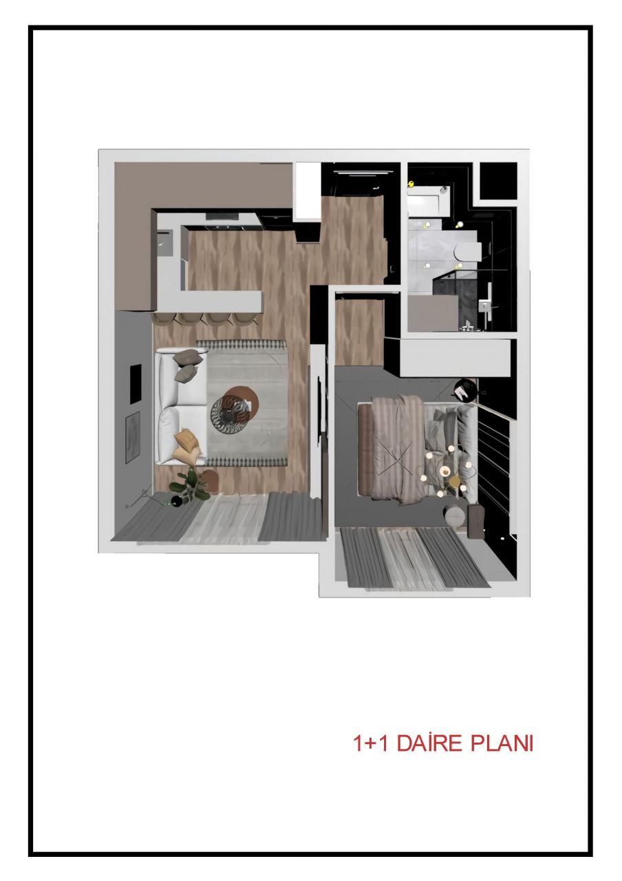 Квартира в Анталии, Турция, 60 м2 фото 3