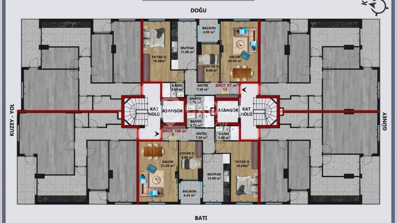 Квартира в Анталии, Турция, 100 м2 фото 3