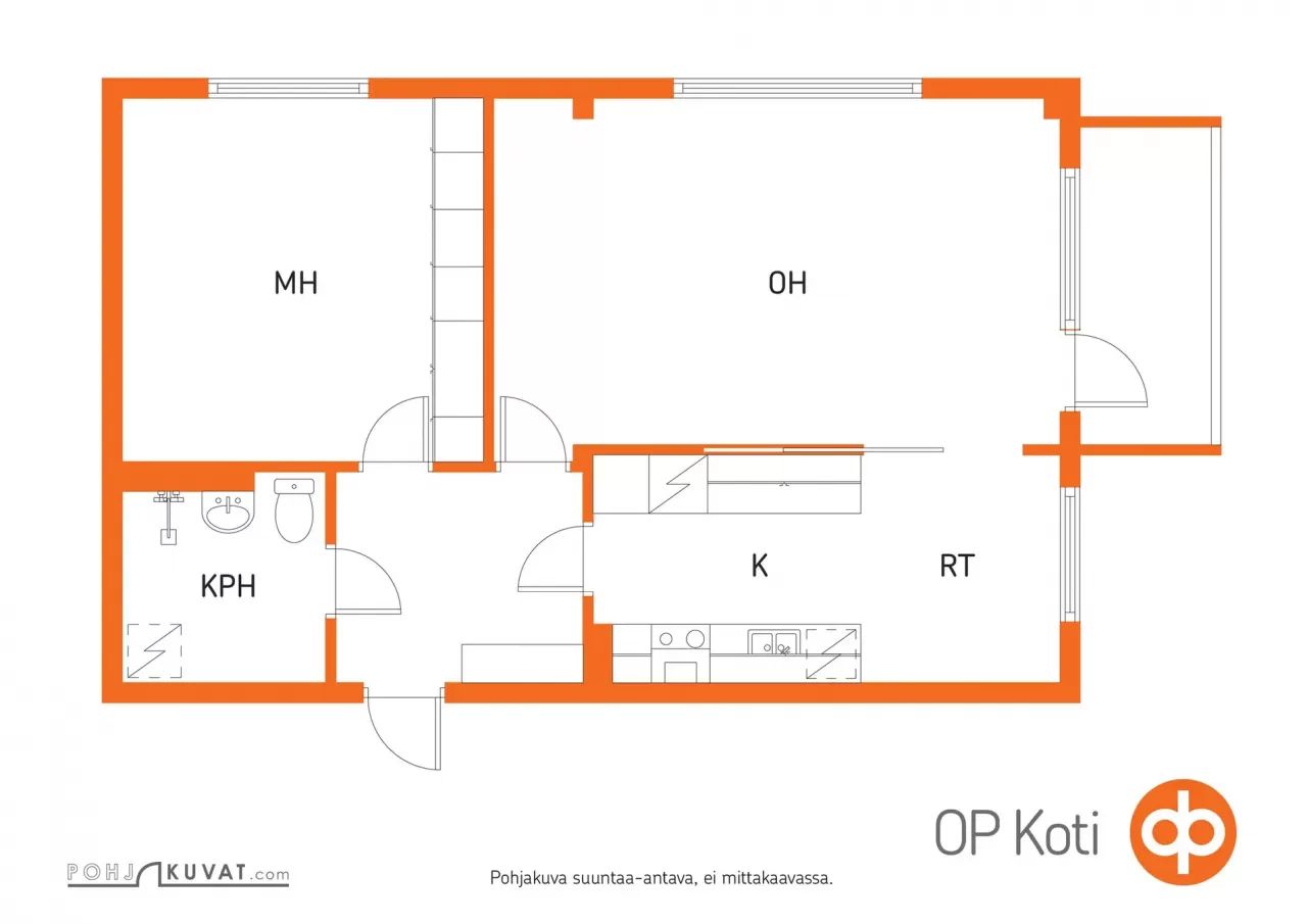 Квартира в Куопио, Финляндия, 66 м2 фото 3