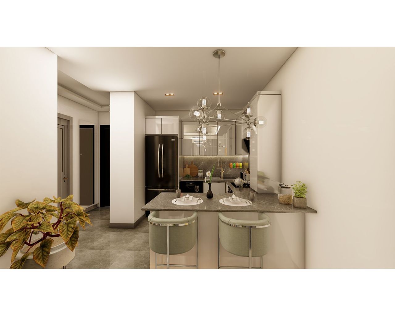 Апартаменты в Алании, Турция, 56 м2 фото 2