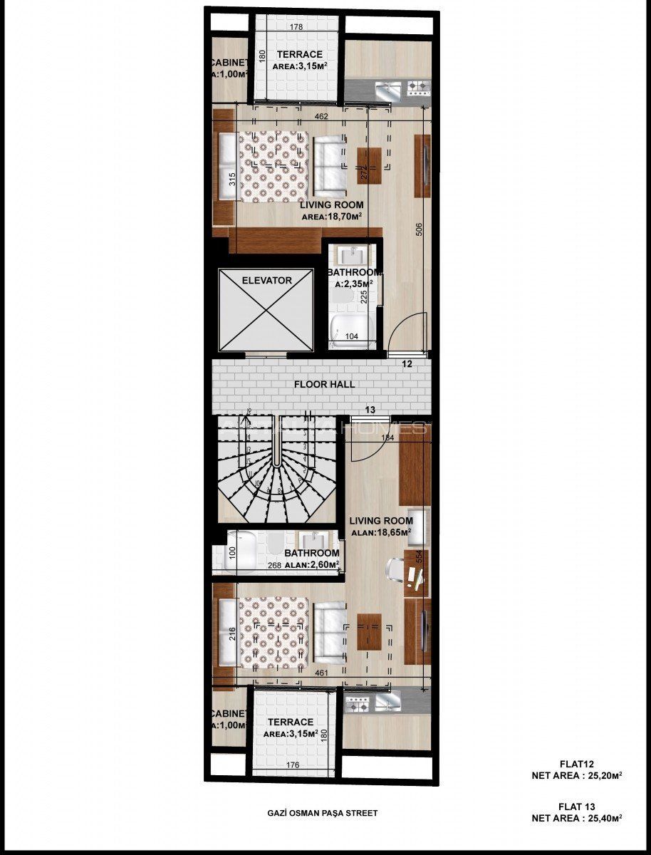 Пентхаус в Стамбуле, Турция, 21 м2 фото 3
