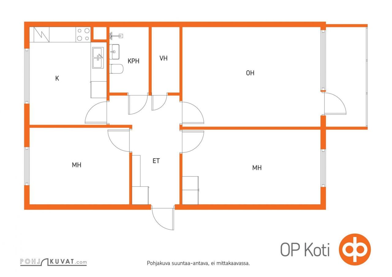 Квартира в Валкеакоски, Финляндия, 72 м2 фото 2