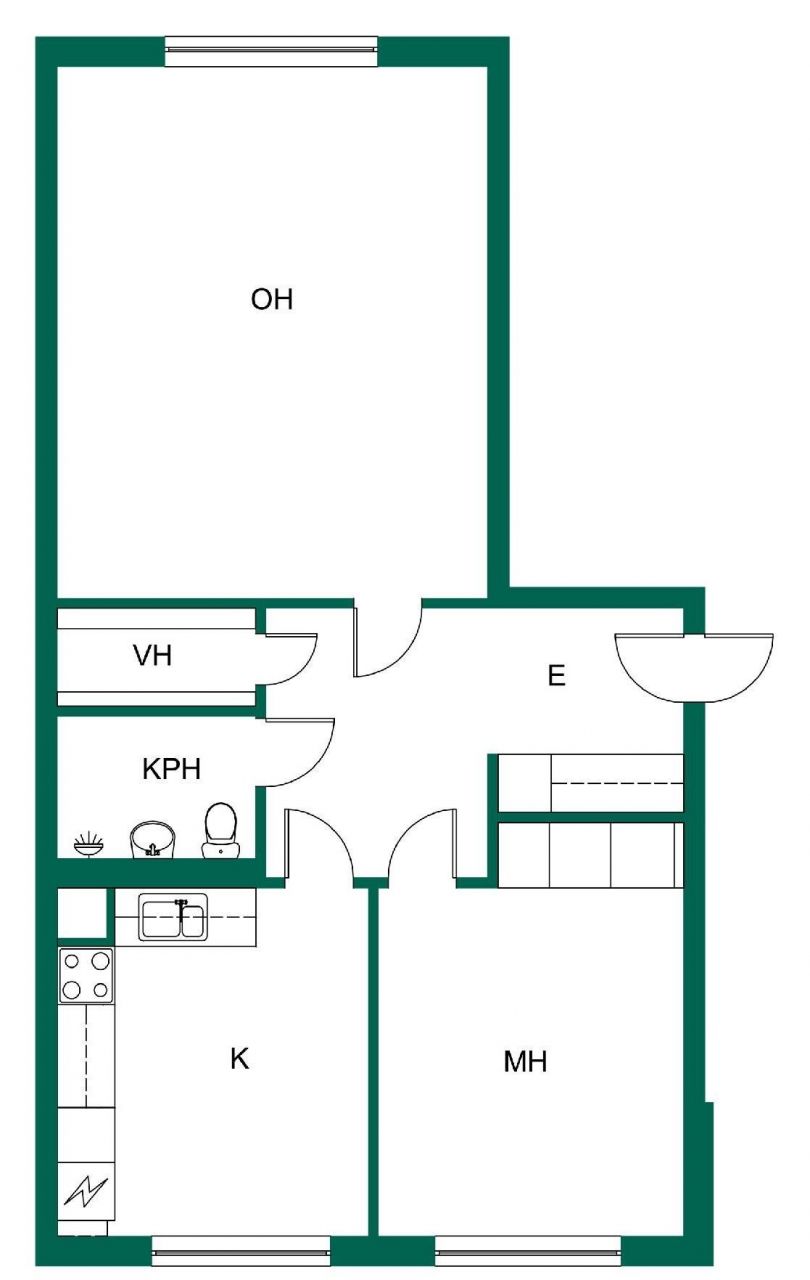Квартира в Рованиеми, Финляндия, 62 м2 фото 2