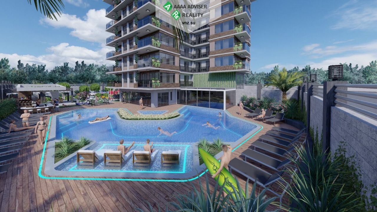 Квартира в Алании, Турция, 55 м2 фото 2