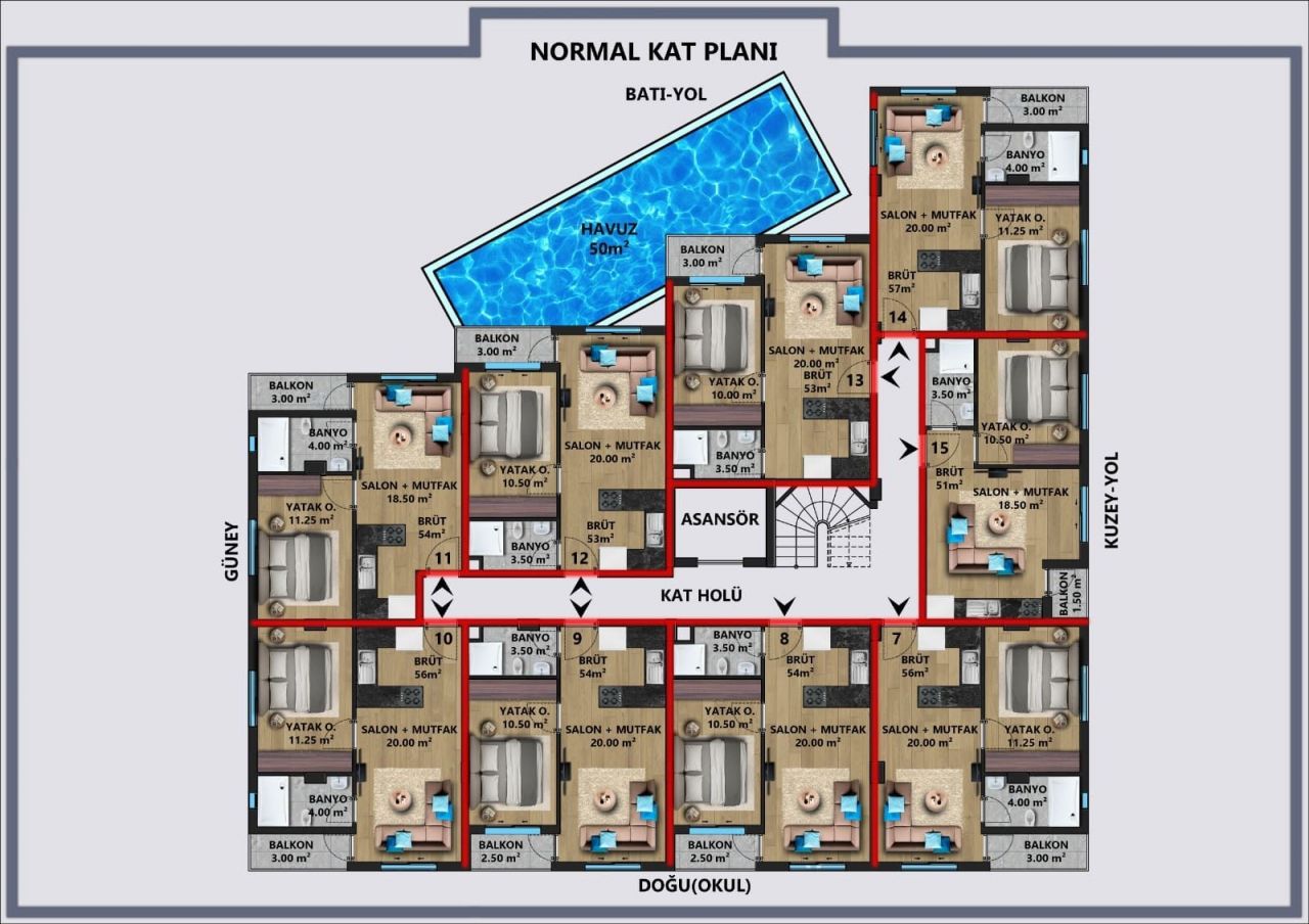 Квартира в Анталии, Турция, 110 м2 фото 3
