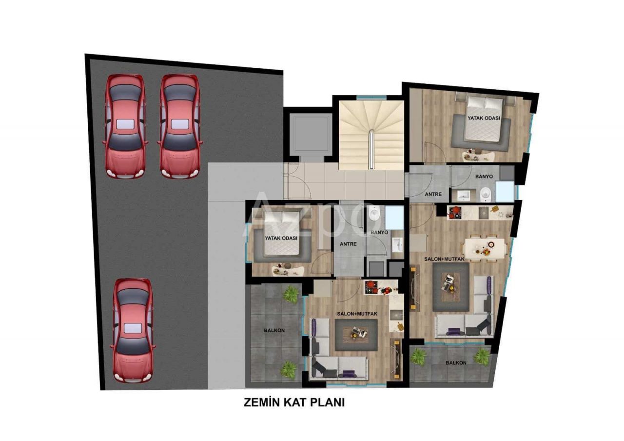 Апартаменты в Анталии, Турция, 67.5 м2 фото 4
