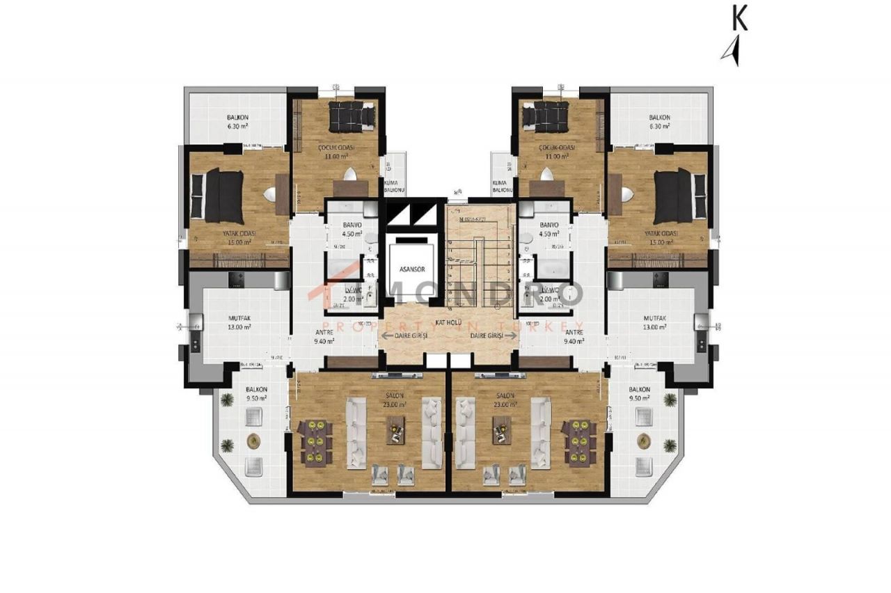 Квартира в Анталии, Турция, 75 м2 фото 3