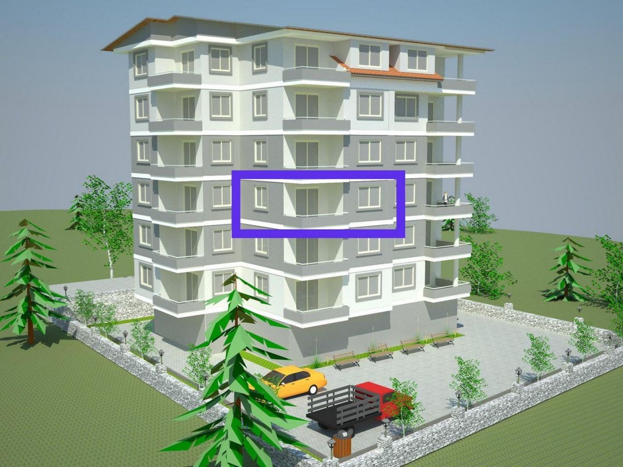 Квартира в Алании, Турция, 55 м2 фото 2