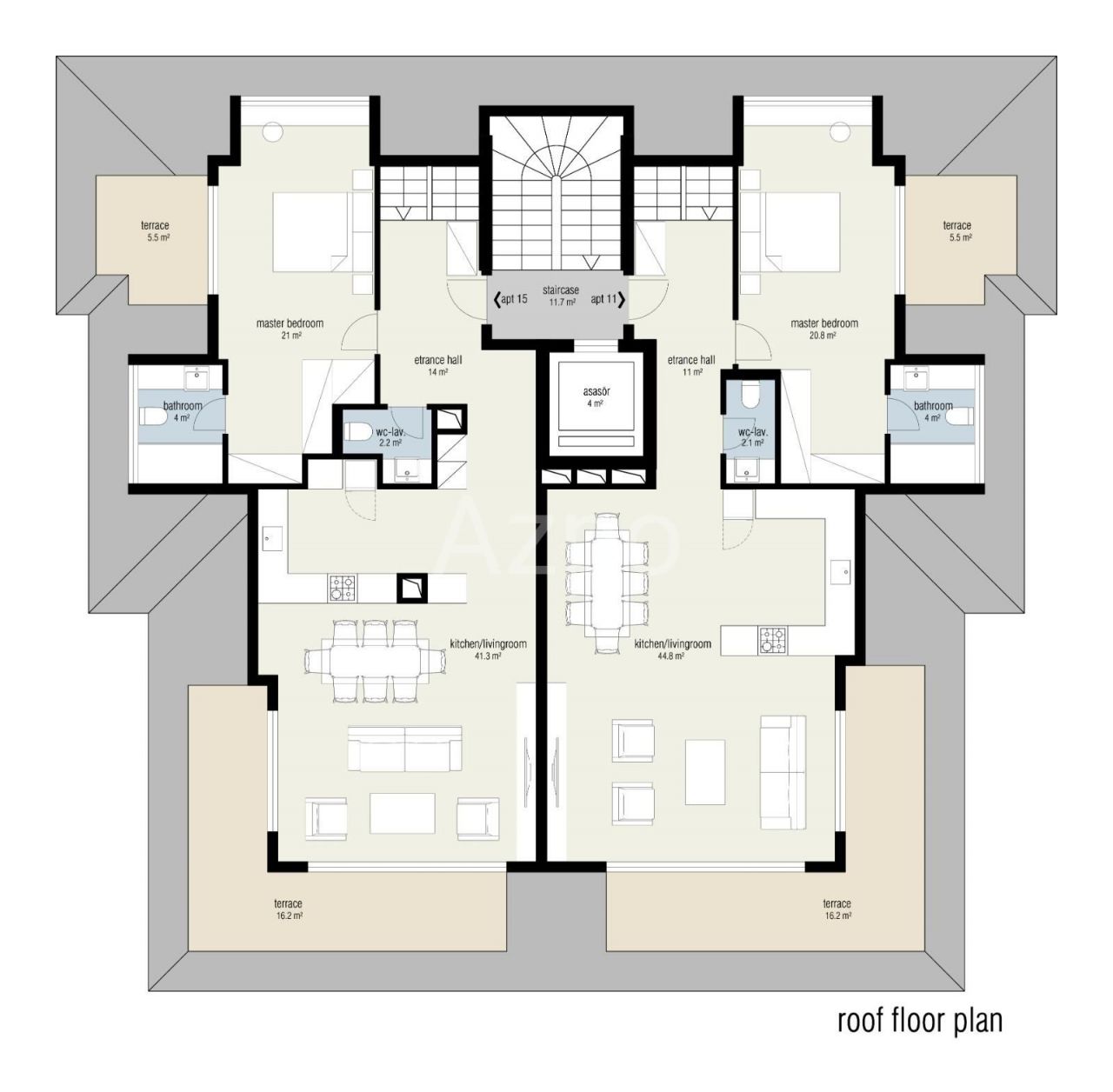 Апартаменты в Алании, Турция, 46 м2 фото 3