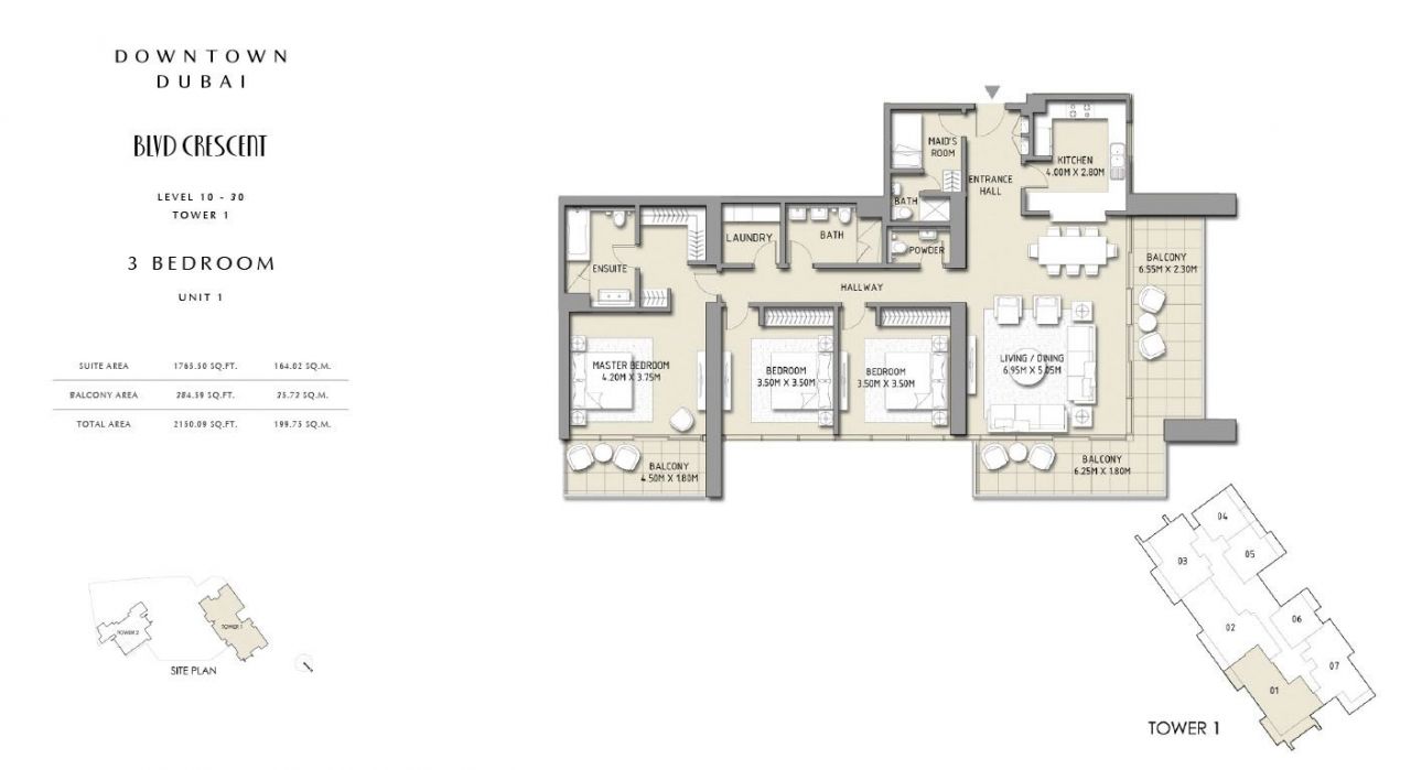 Квартира в Дубае, ОАЭ, 182.93 м2 фото 4