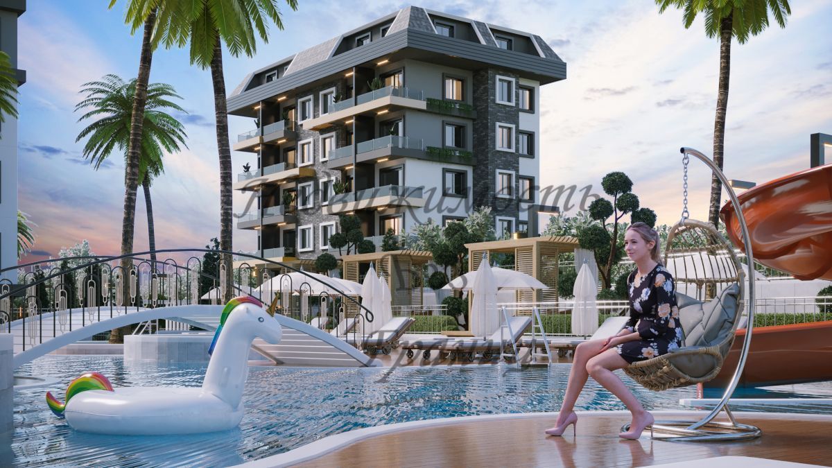 Апартаменты в Алании, Турция, 53 м2 фото 2
