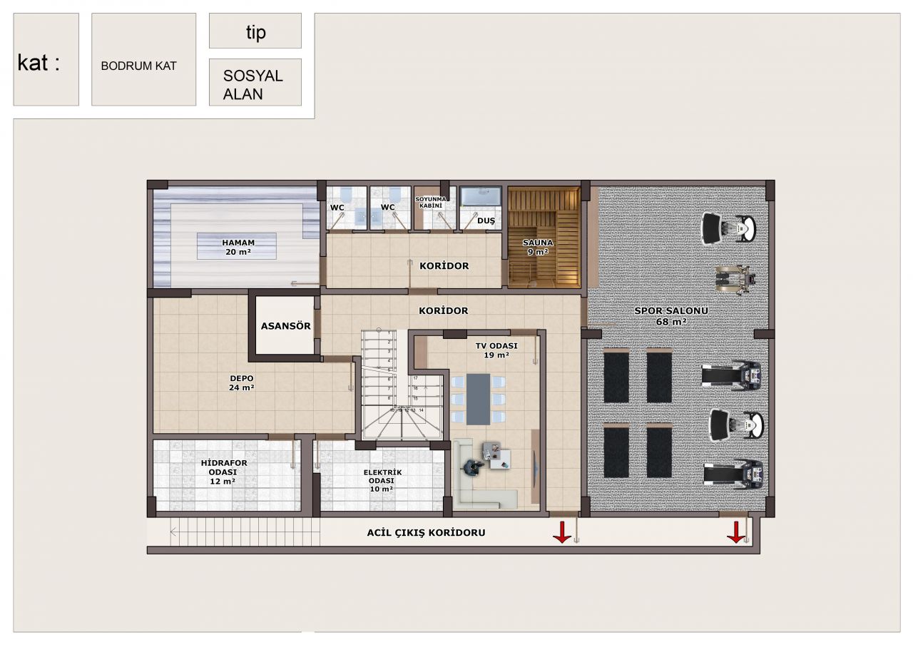 Квартира в Алании, Турция, 63 м2 фото 3