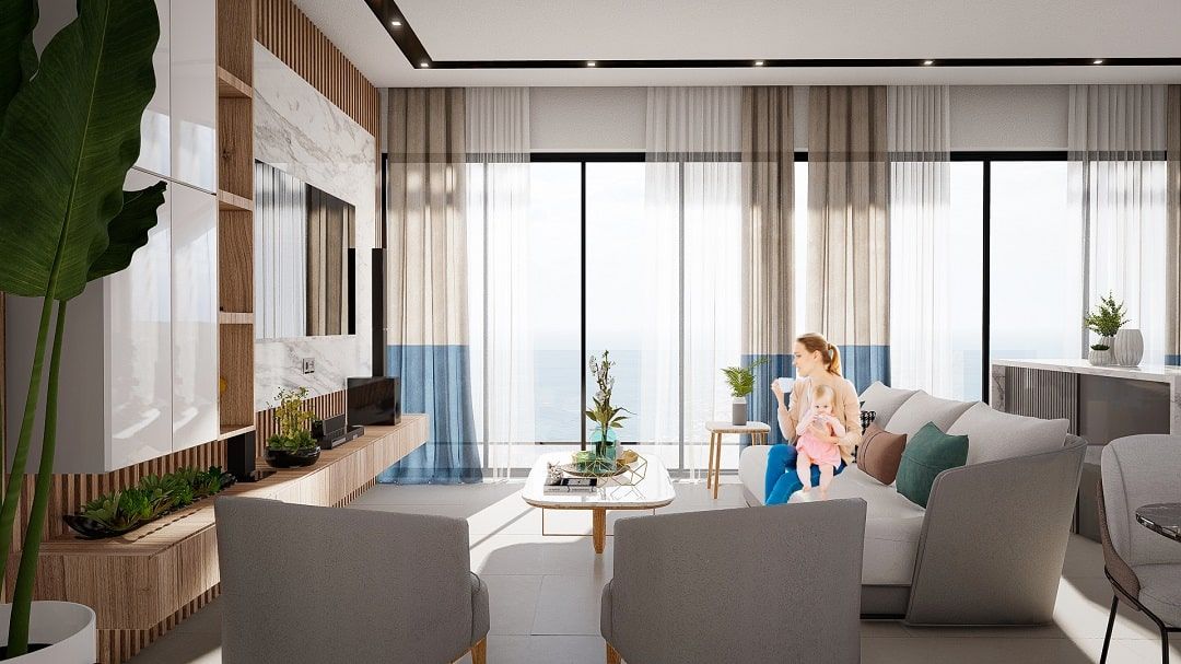 Апартаменты в Эсентепе, Кипр, 100 м2 фото 3