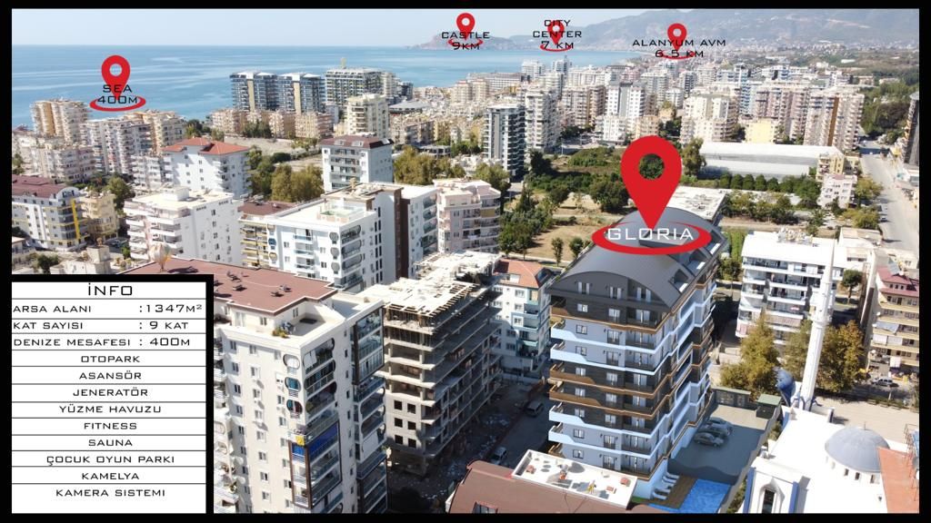 Квартира в Алании, Турция, 40 м2 фото 2