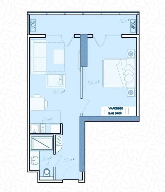 Апартаменты в Батуми, Грузия, 53.6 м2 фото 5