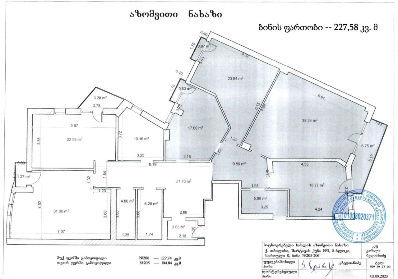 Квартира в Тбилиси, Грузия, 228 м2 фото 2