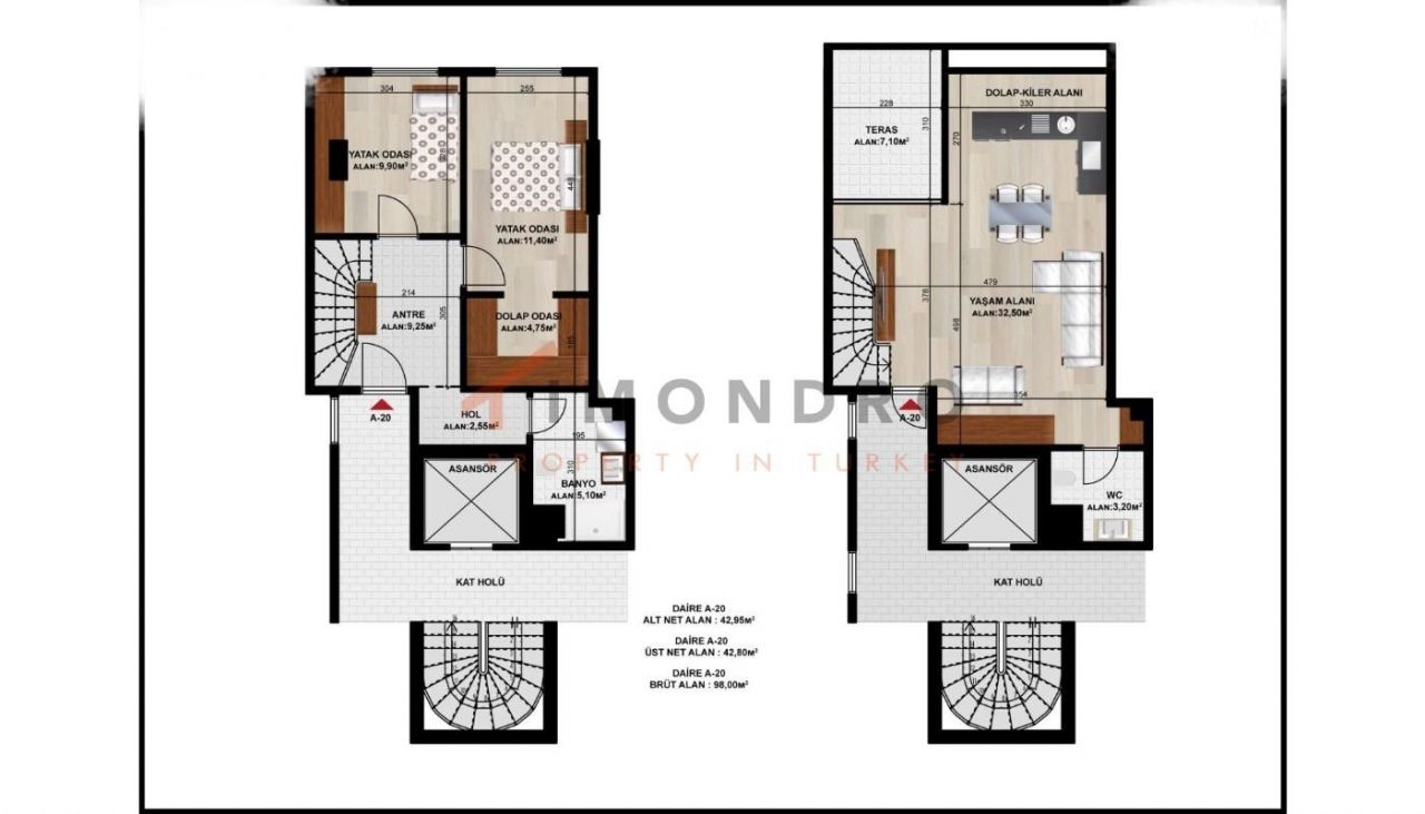 Квартира в Стамбуле, Турция, 78 м2 фото 4