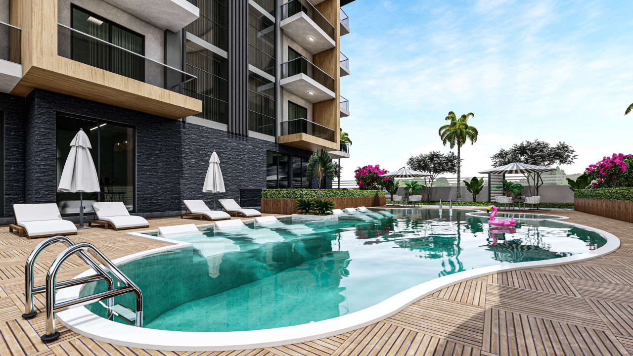 Апартаменты в Алании, Турция, 46 м2 фото 2