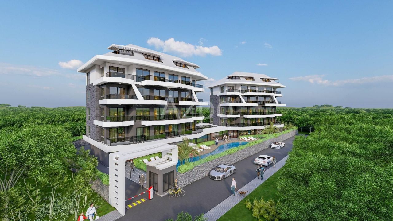 Апартаменты в Алании, Турция, 50 м2 фото 2