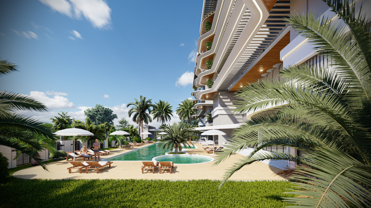 Апартаменты в Газипаше, Турция, 59 м2 фото 2